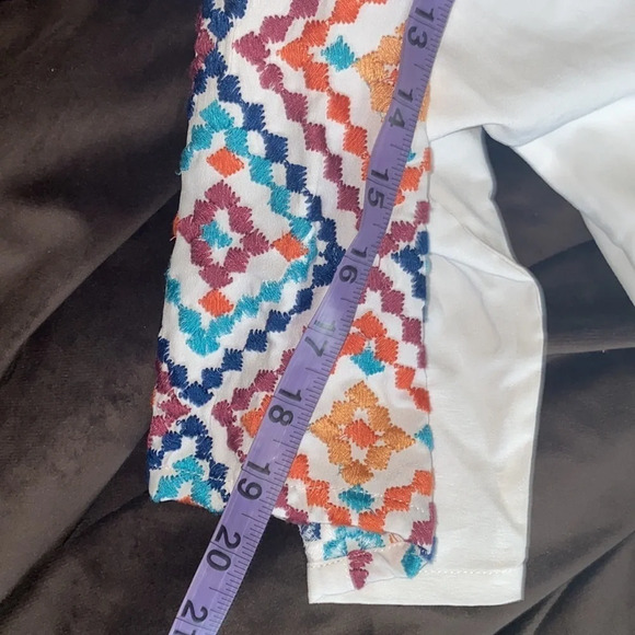 Sloan Rouge  luxury Aztec embroidered open kimono cover up Sz S - Picture 12 of 14